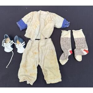 Vintage 1930s Shirley Temple Doll Baseball Uniform Outfit NY Mets